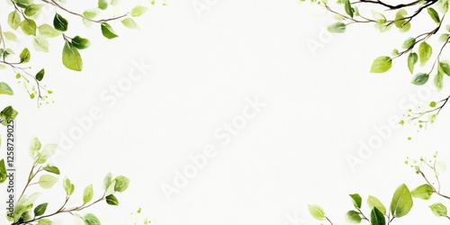 Wallpaper Mural arbor day postcard template, sleek arbor day postcard featuring a minimalist design with hand-drawn tree branches and a blank central area for messages Torontodigital.ca