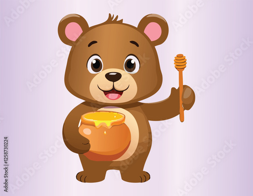 A cute teddy bear cartoon vector flat design, bear, animal, cartoon, teddy, toy,