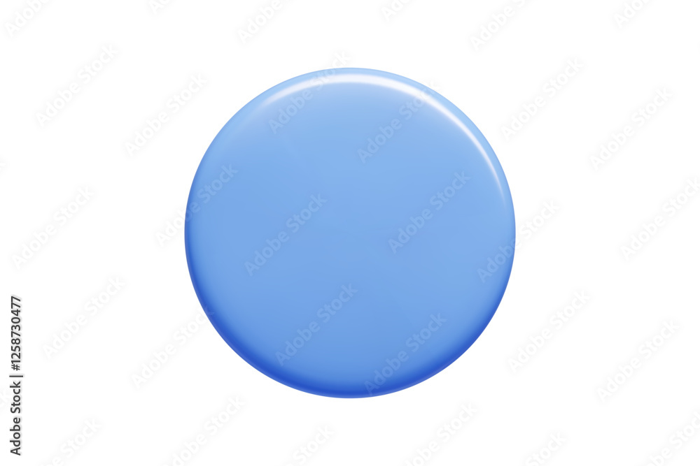 Blue 3d callout banner in circular shape with gradient shading. Vector message bubble shows glossy surface and luminous highlights for social media, interface elements, promotional materials. Blue 3d callout banner in circular shape with gradient shading. Vector message bubble shows glossy surface and luminous highlights for social media, interface elements, promotional materials.