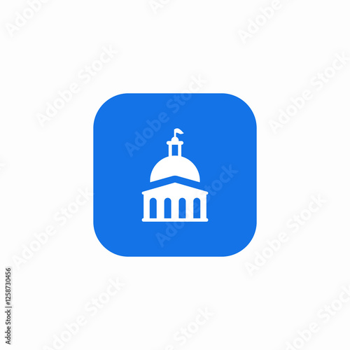 mosque location icon sign vector