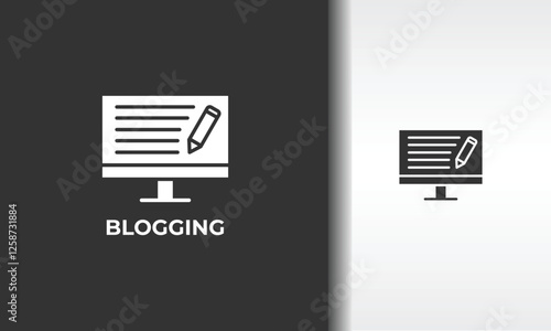 Blogging Vector, Icon Or Logo Sign Isolated Symbol Illustration