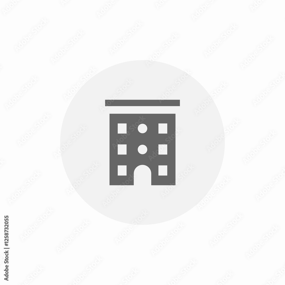 square apartment building icon sign vector square apartment building icon sign vector