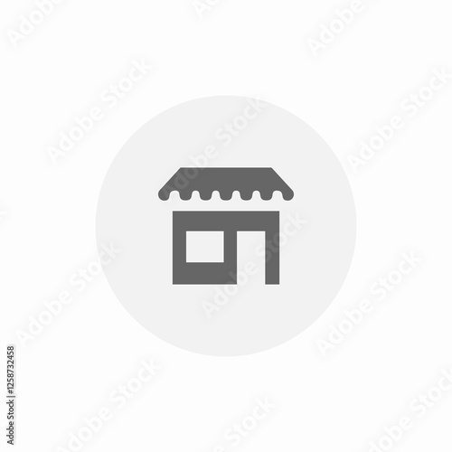 tent local store place icon sign vector