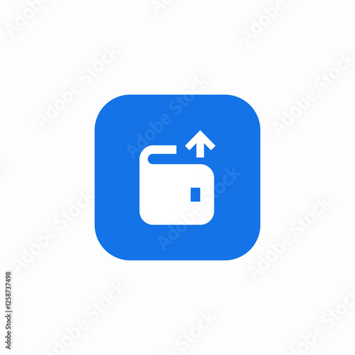 extract wrap wallet icon sign vector