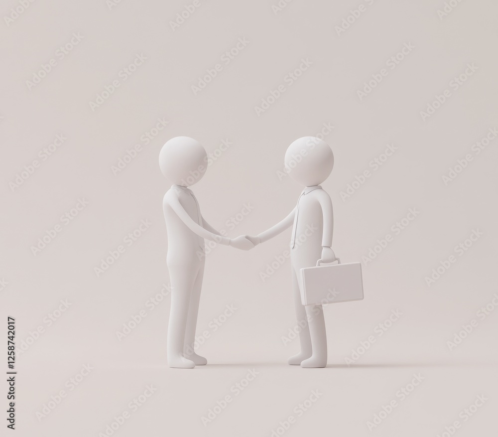 White figures shaking hands, deal, studio, agreement, background (8) White figures shaking hands, deal, studio, agreement, background (8)