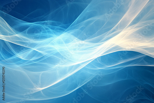 An ethereal abstract background with translucent waves and diffused light blending seamlessly for a serene HD effect.