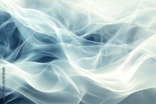 An ethereal abstract background with translucent waves and diffused light blending seamlessly for a serene HD effect.