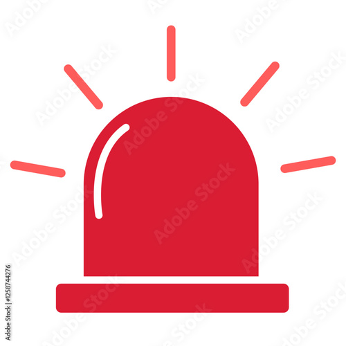flasher icon red on white background
Vector flasher
