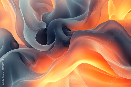 An organic abstract background with flowing, amorphous shapes and a natural color palette, captured in sharp HD detail.