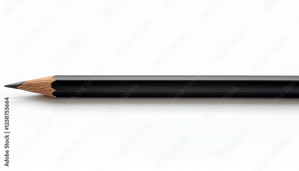 black wooden pencil black pattern used in writing of all kinds isolated on white background black wooden pencil black pattern used in writing of all kinds isolated on white background