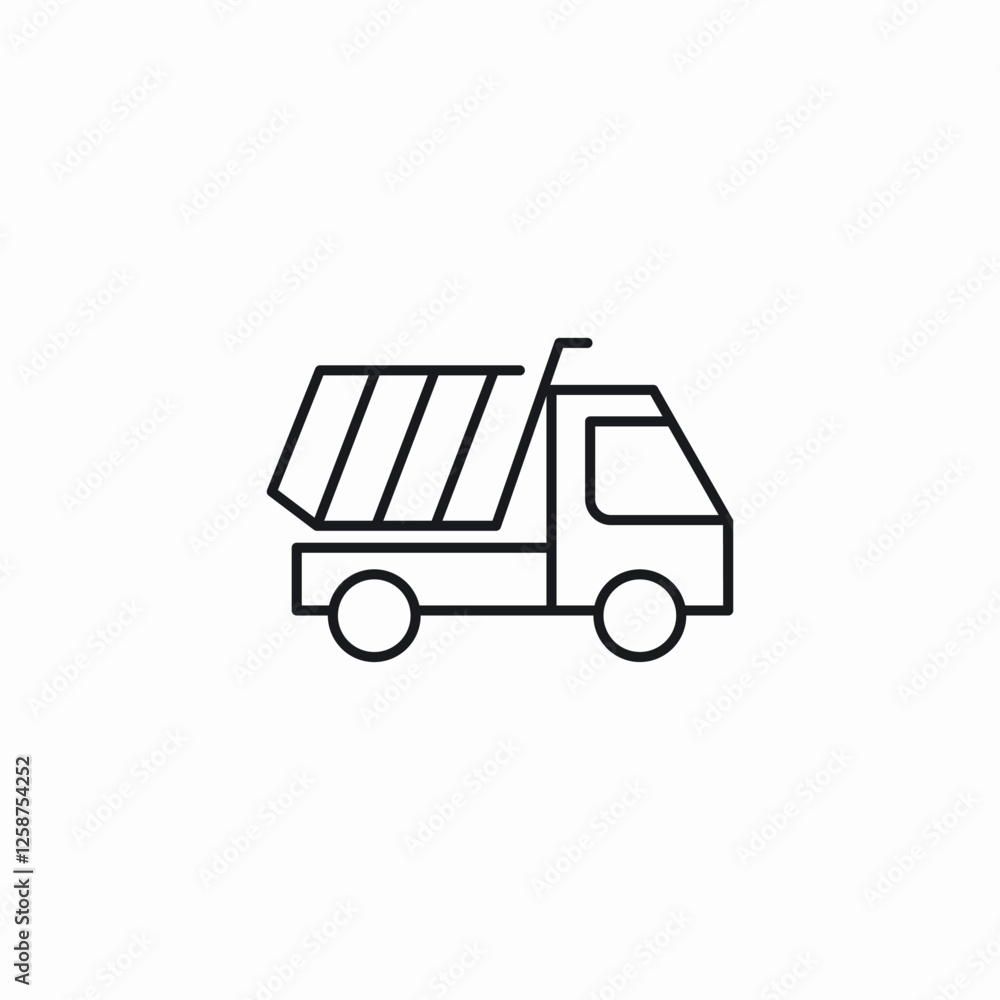 carrier truck icon sign vector carrier truck icon sign vector