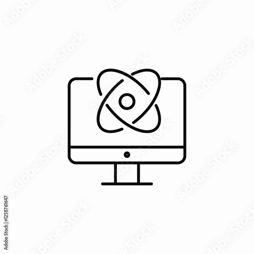 computer science icon sign vector