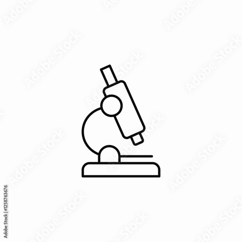 microscope research icon sign vector