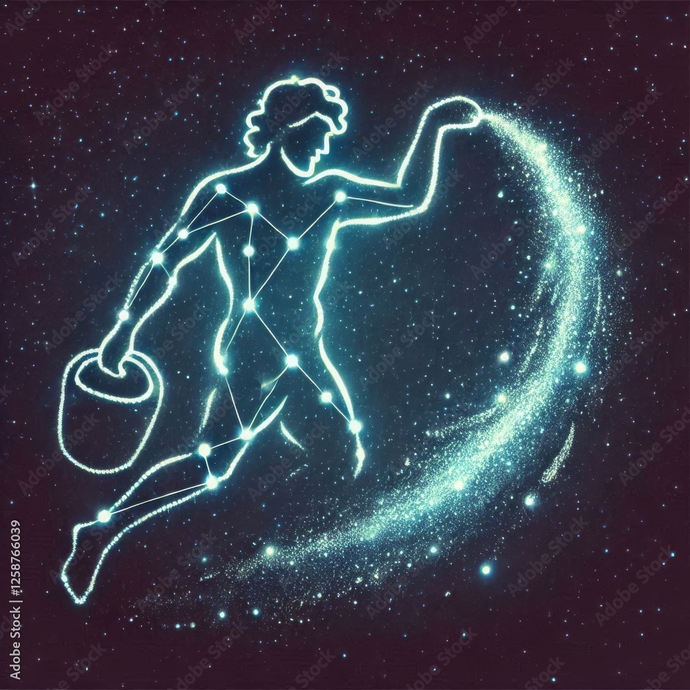 Aquarius Horoscope Design with Mystical Brilliance Aquarius Horoscope Design with Mystical Brilliance