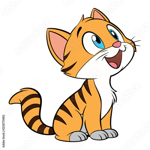 Cartoon cat design art