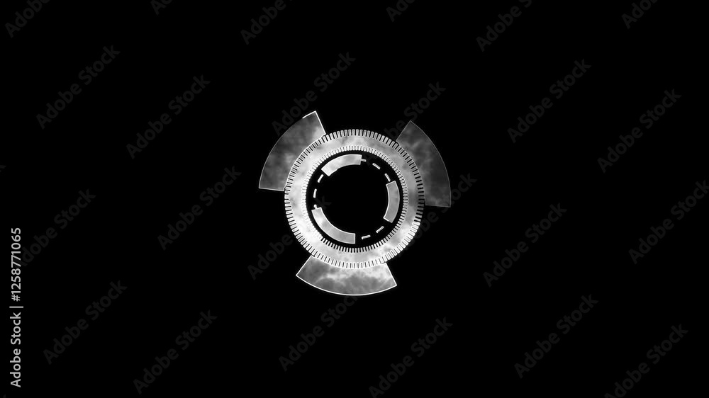 Set of futuristic radial graphic elements. gradiant ramp background ...