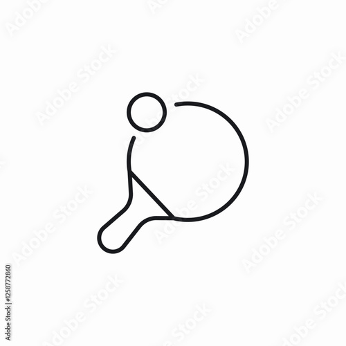 table tennis icon sign vector