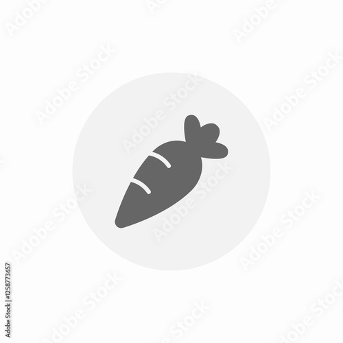 vegetable carrot icon sign vector