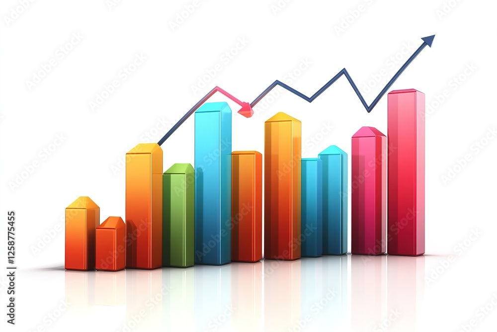 Financial chart candle stick graph business data analysis of stock market investment trading Financial chart candle stick graph business data analysis of stock market investment trading