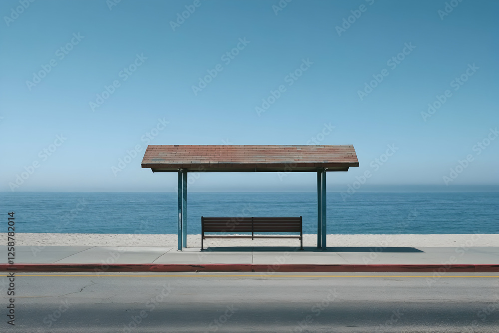 Empty beaches and closed bus stops during the COVID-19 era Empty beaches and closed bus stops during the COVID-19 era