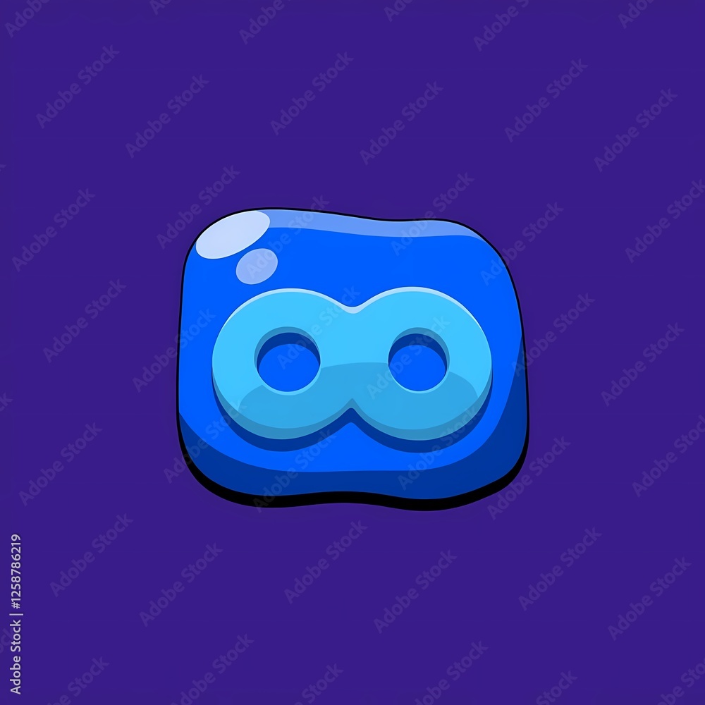 An chunky image of a blue glasses with a glossy coating. The background is a deep purple color, adding depth and contrast. An chunky image of a blue glasses with a glossy coating. The background is a deep purple color, adding depth and contrast.