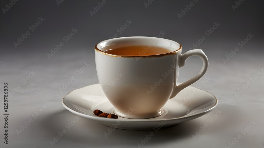Classic English Breakfast Tea in White Cup Classic English Breakfast Tea in White Cup