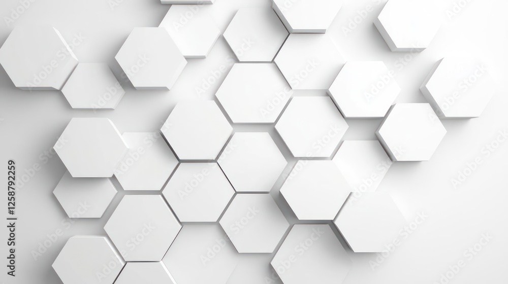 Naklejka premium Abstract Geometric Hexagon Pattern