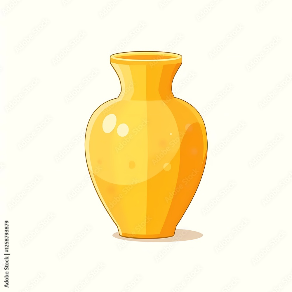 An minimalistic image of a yellow vase with embossed details. The background is a soft white color, adding depth and contrast. An minimalistic image of a yellow vase with embossed details. The background is a soft white color, adding depth and contrast.