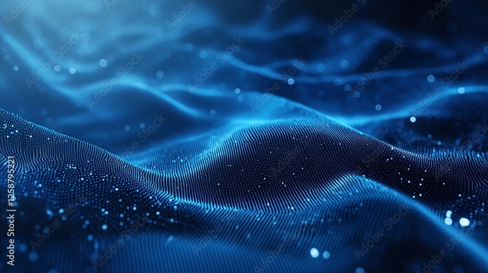 Blue Binary Code Abstract Background Blue Binary Code Abstract Background