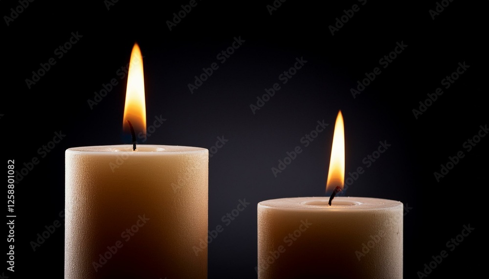 two burning candles in the dark two burning candles in the dark