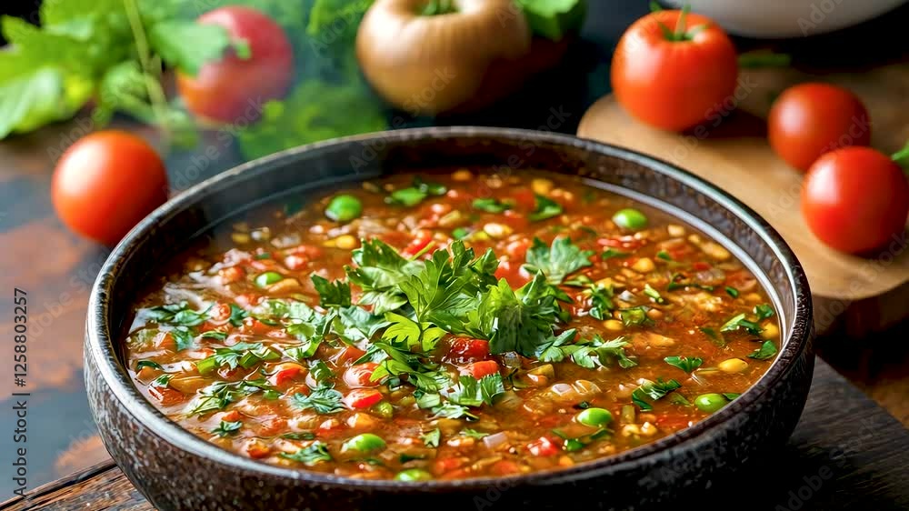 Delicious vegetable soup recipe made at home Delicious vegetable soup recipe made at home