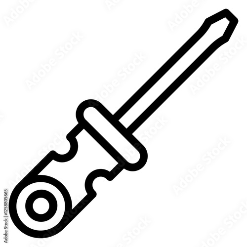 Screwdriver line icon