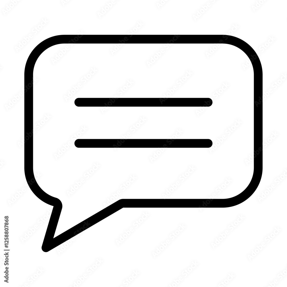 Comment icon Outline vector symbol sign Comment icon Outline vector symbol sign