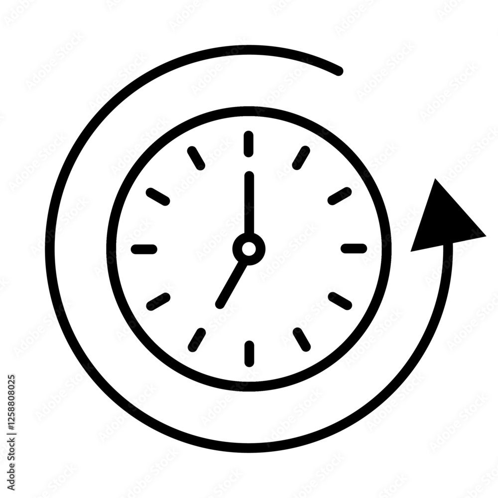 counterclockwise rotation icon Outline vector symbol sign counterclockwise rotation icon Outline vector symbol sign