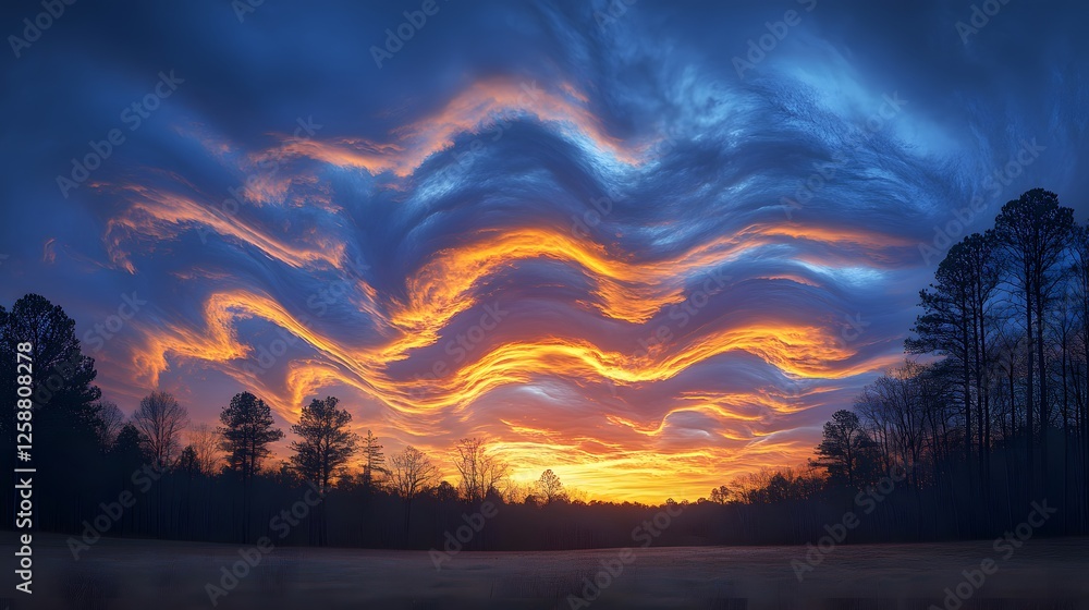 Stunning Colorful Altocumulus Clouds in a Time Lapse Sequence Against the Morning Sky