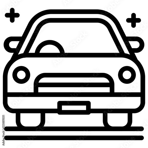 Taxi line icon