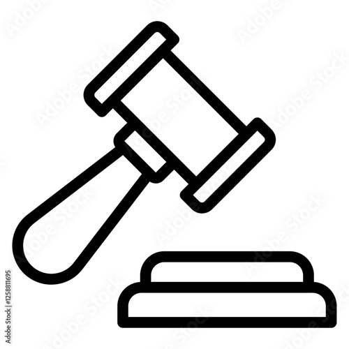 Not Guilty Verdict line icon