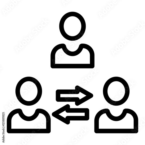 Arbitration line icon