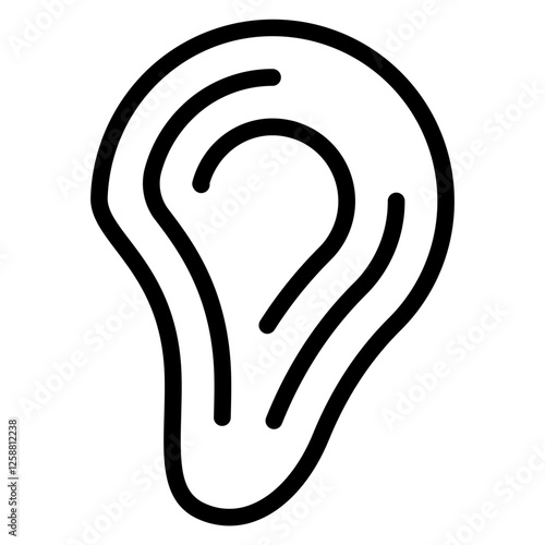Ear line icon