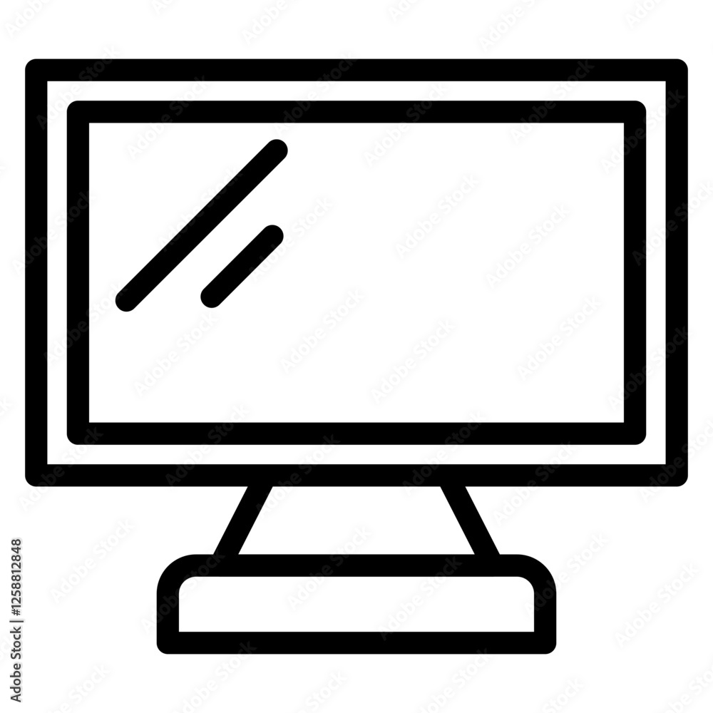 Monitor line icon