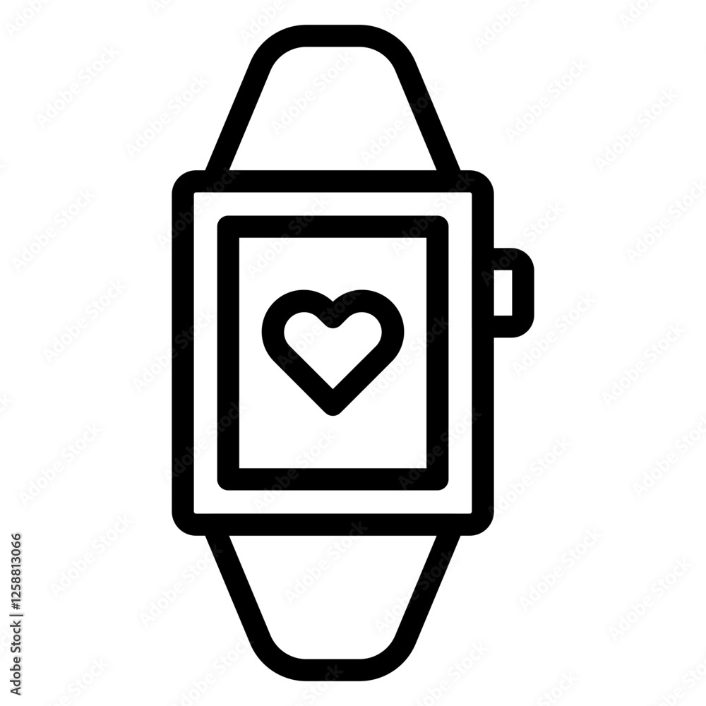 Smartwatch line icon Smartwatch line icon