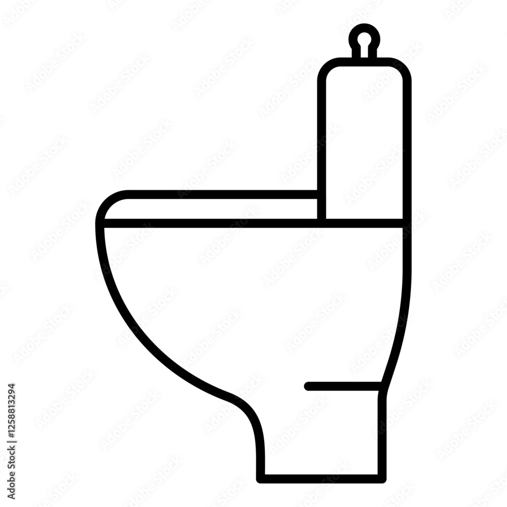Rest room icon Outline vector symbol sign Rest room icon Outline vector symbol sign