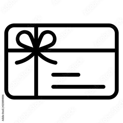 Gift Card line icon
