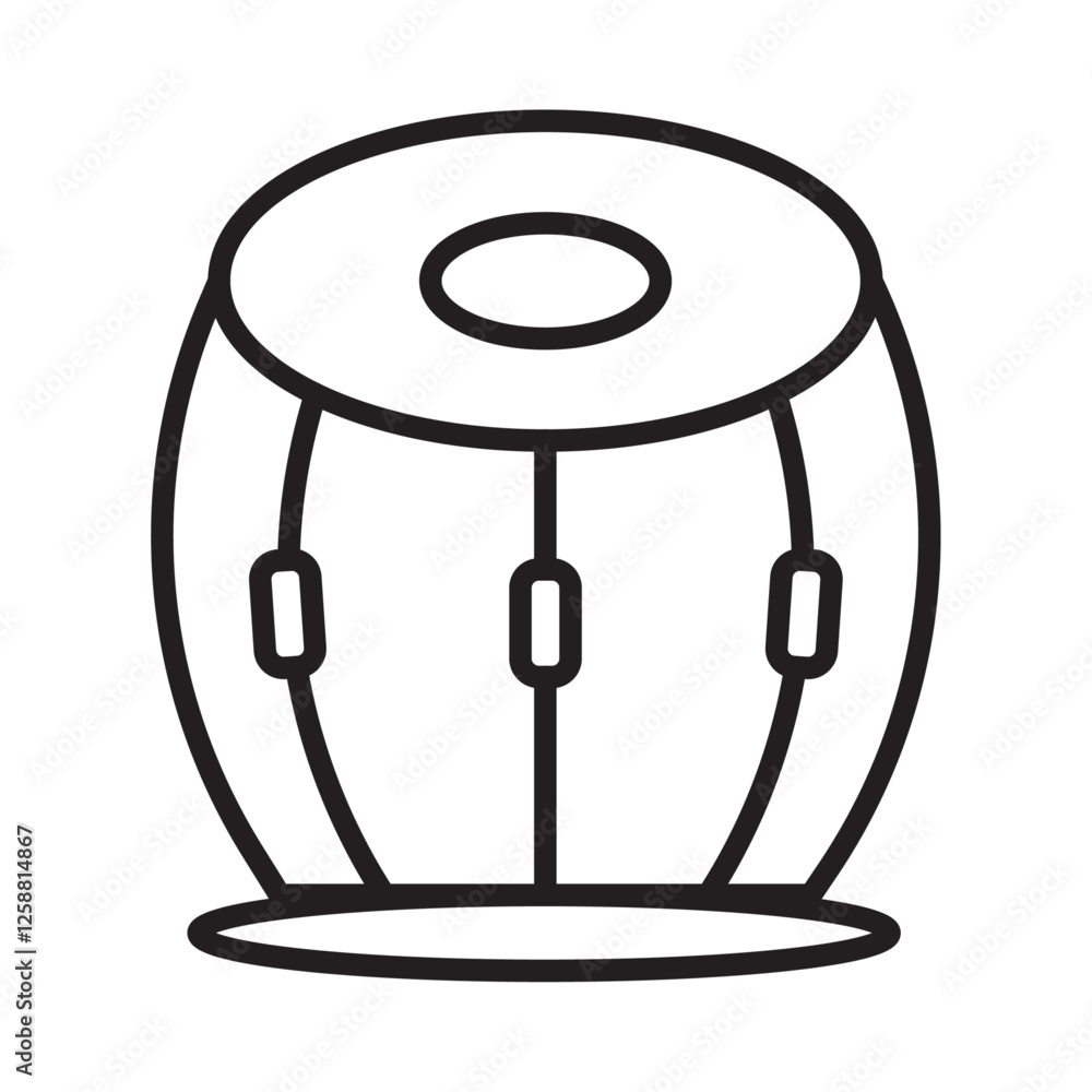 Tabla icon Outline vector symbol sign