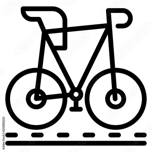 Bicycle line icon
