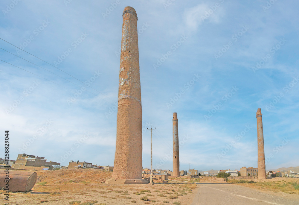 Fototapeta premium The Musalla complex also known as the Musallah Complex or the Musalla of Gawhar Shah Islamic religious complex located in Herat, Afghanistan