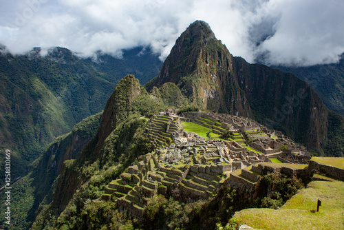 machu picchu in peru with beautiful light 