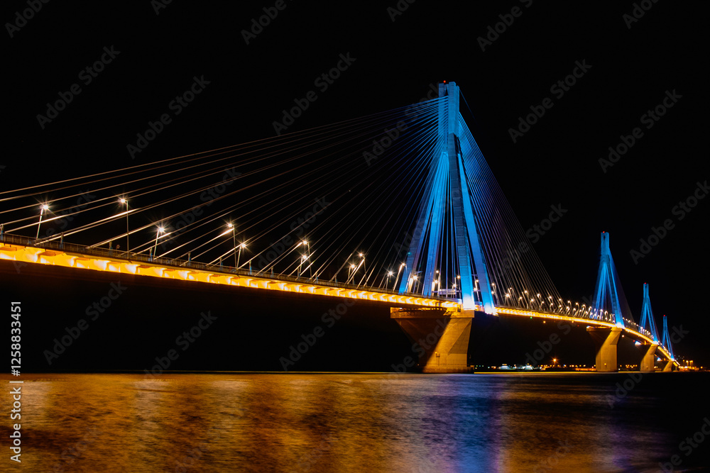 Fototapeta premium Rio-Antirio bridge in Greece