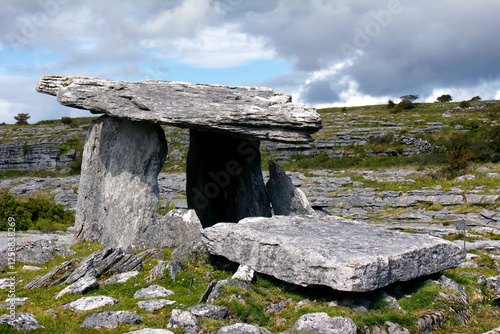 Prehistoric neolithic burial tomb in Newgrange and Knowth