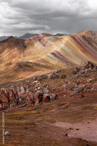 rainbow mountain in peru near cusco